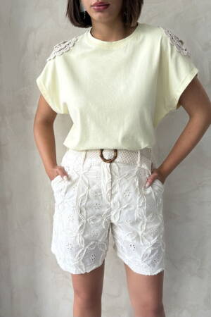 Shoulder Lace Tshirt - Brand: Topshow - Women's Clothing Wholesale - Globality Store