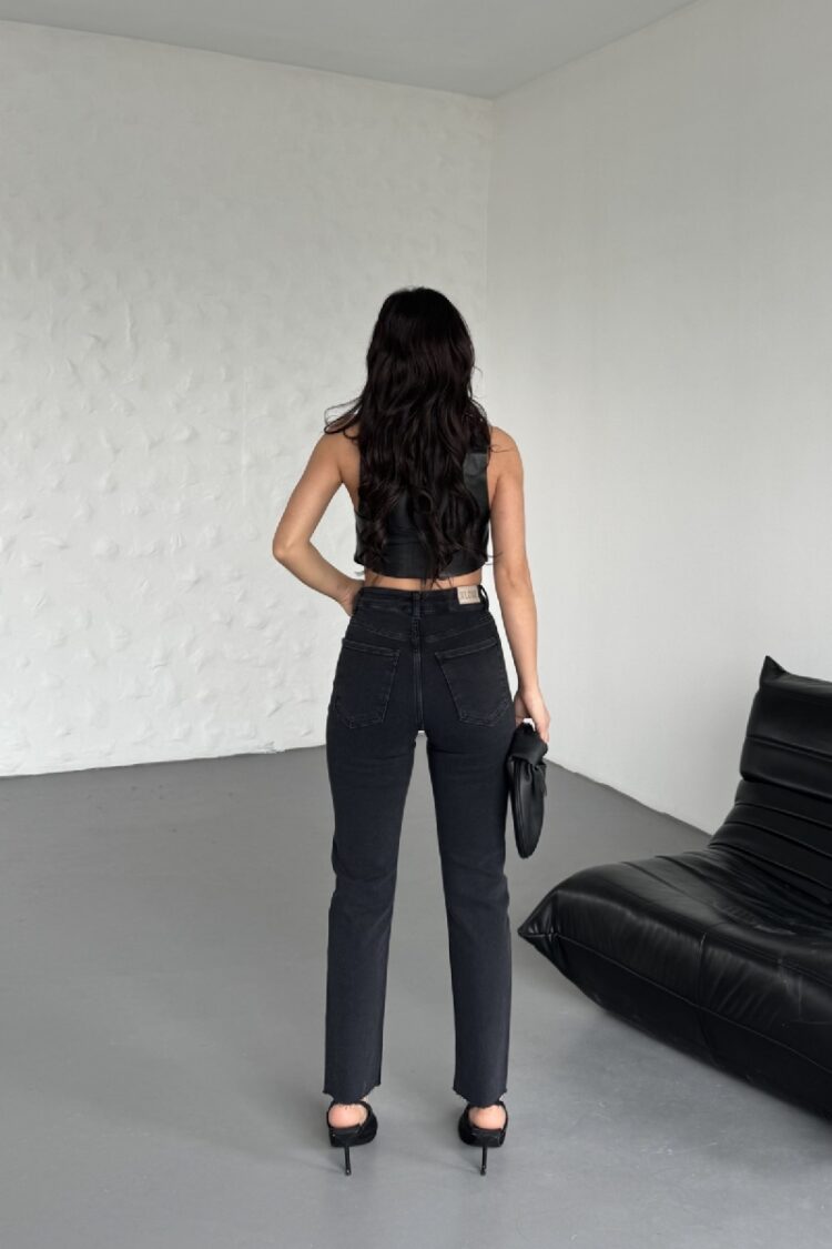 Leopard Stone Mom Fit Jeans