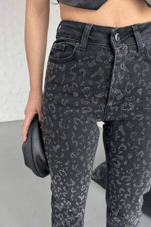 Leopard Stone Mom Fit Jeans - XLove - Globality Store - Women Clothes Wholesale Turkey