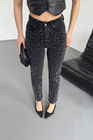 Leopard Stone Mom Fit Jeans - XLove - Globality Store - Women Clothes Wholesale Turkey
