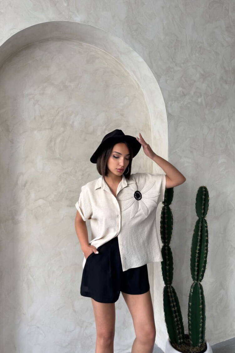 Floral Detailed Shirt
