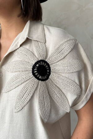 Floral Detailed Shirt - Brand: Topshow - Women's Clothing Wholesale - Globality Store