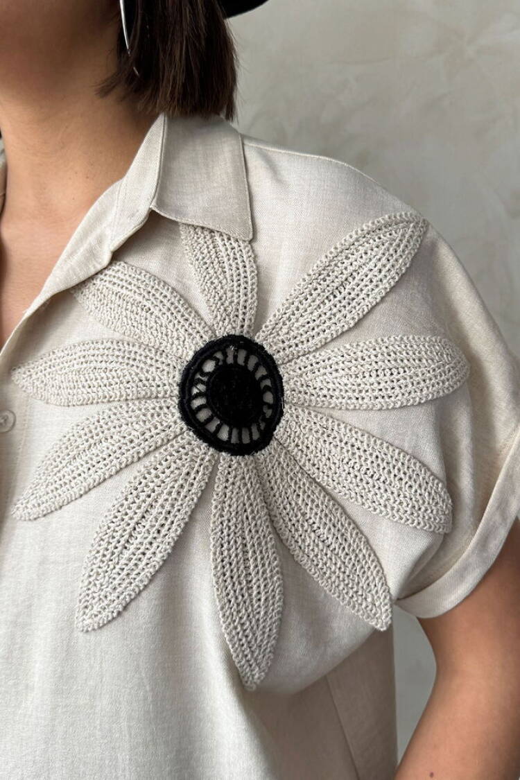 Floral Detailed Shirt