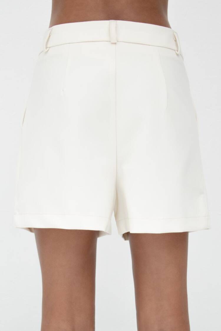 Pleated Mini Shorts