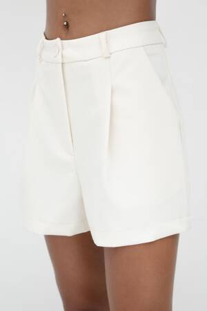 Pleated Mini Shorts - BSL - Globality Store - Women Clothes Wholesale Turkey