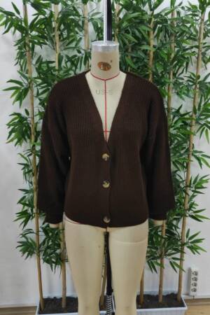 Women's Long Sleeve Button Detail Knitwear Blouse - Brand: Janes - Women's Clothing Wholesale - Globality Store