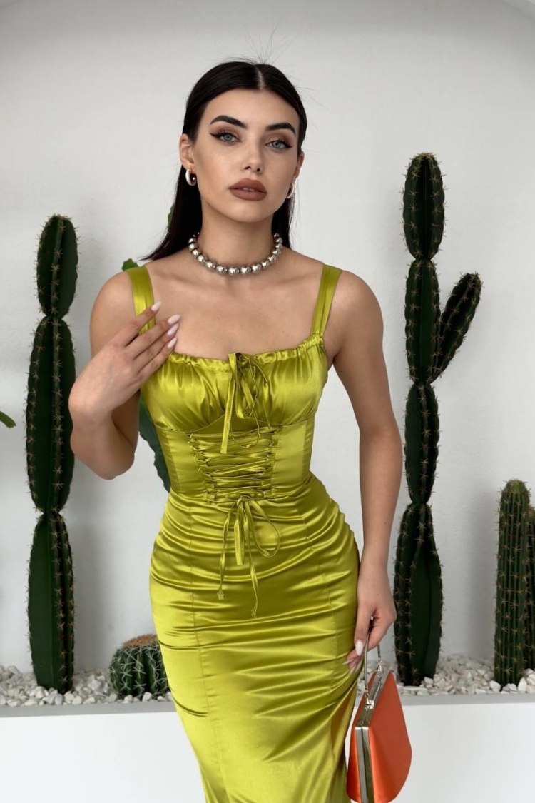 Pag Rope Strap Dress - Etika - Globality Store - Women Clothes Wholesale Turkey
