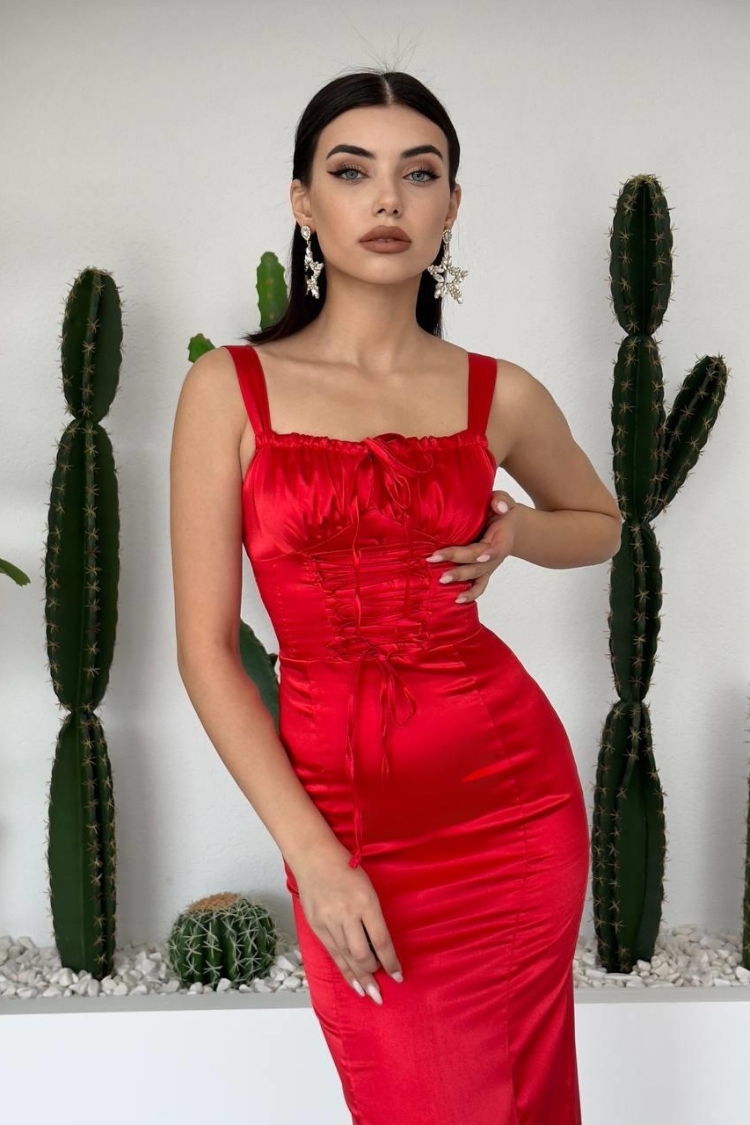 Pag Rope Strap Dress - Etika - Globality Store - Women Clothes Wholesale Turkey
