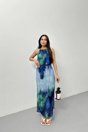 Pleated Dress With Straps - STEPS - Globality Store - Women Clothes Wholesale Turkey