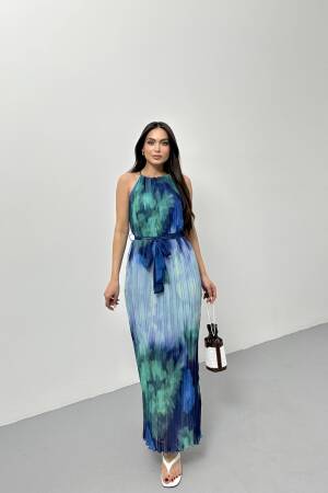 Pleated Dress With Straps - STEPS - Globality Store - Women Clothes Wholesale Turkey