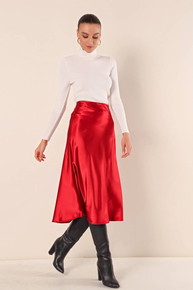 Satin Skirt - Bigdart - Globality Store - Women Clothes Wholesale Turkey