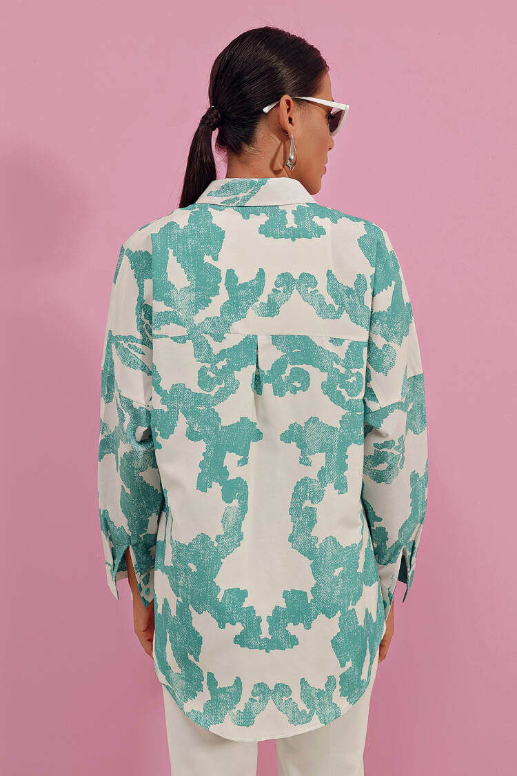 Oversize Long Basic Shirt - D.