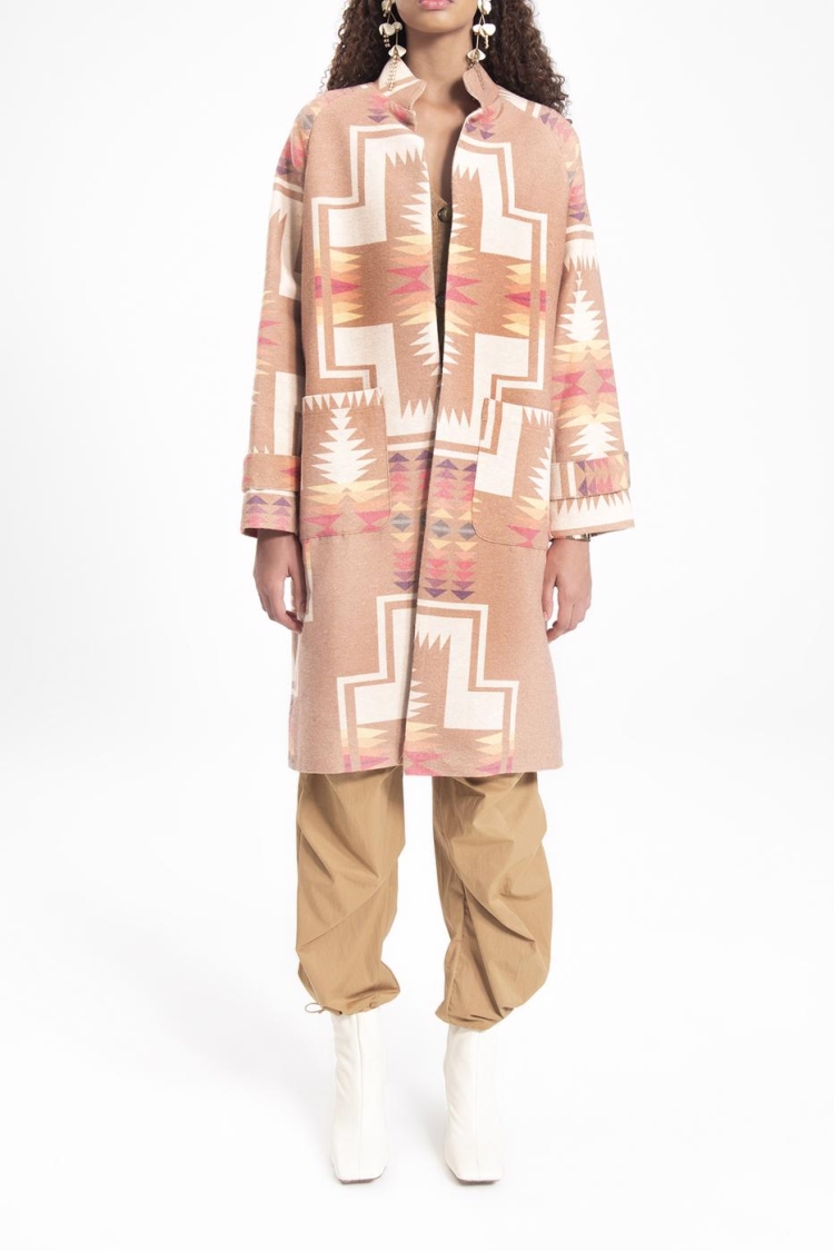 Mandarin Collar Coat