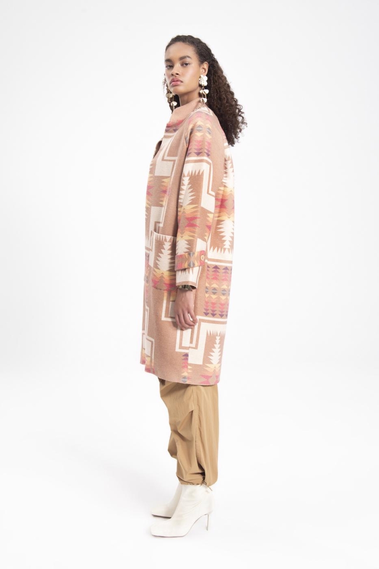 Mandarin Collar Coat