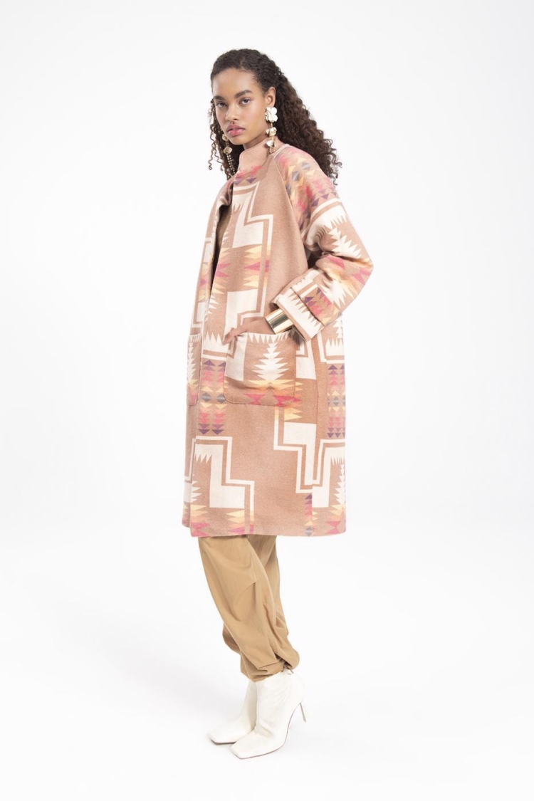 Mandarin Collar Coat