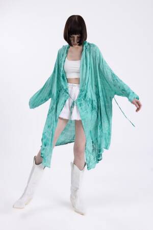 Hooded Midi Kimono - BSL - Globality Store - Women Clothes Wholesale Turkey
