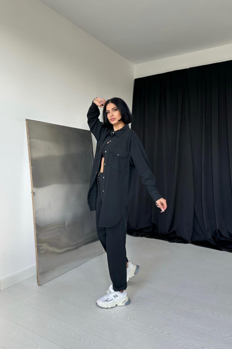 Shirt And Snap Trousers Set