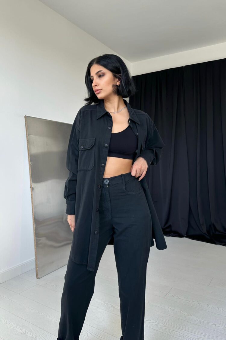 Shirt And Snap Trousers Set