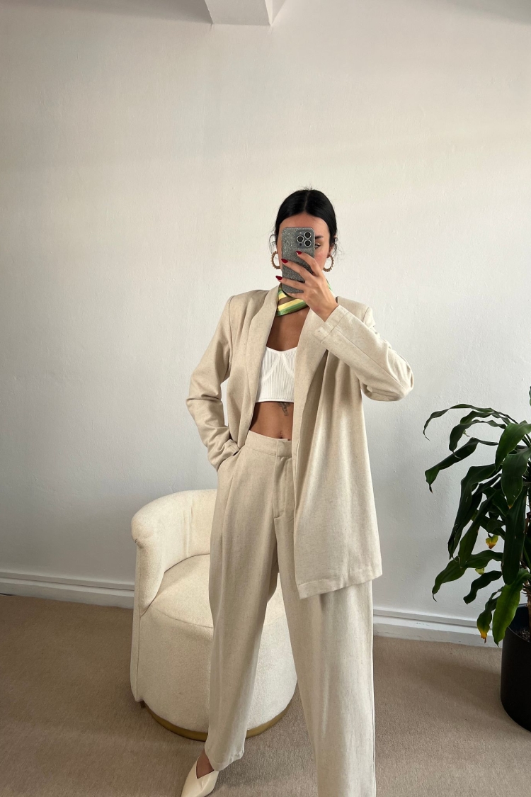 Oversize Shawl Collar Jacket