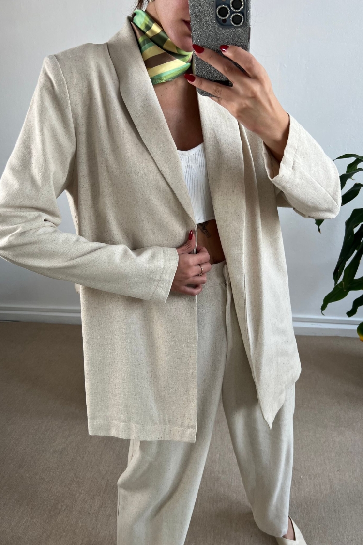 Oversize Shawl Collar Jacket