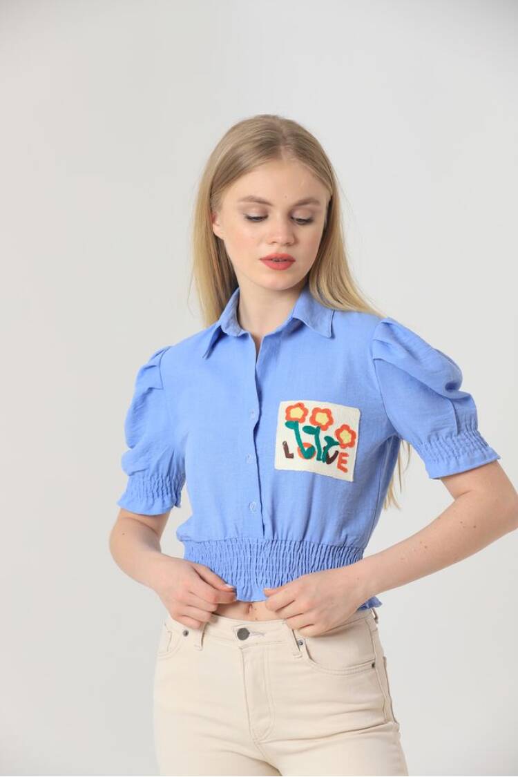 Pocket Embroidered Shirt