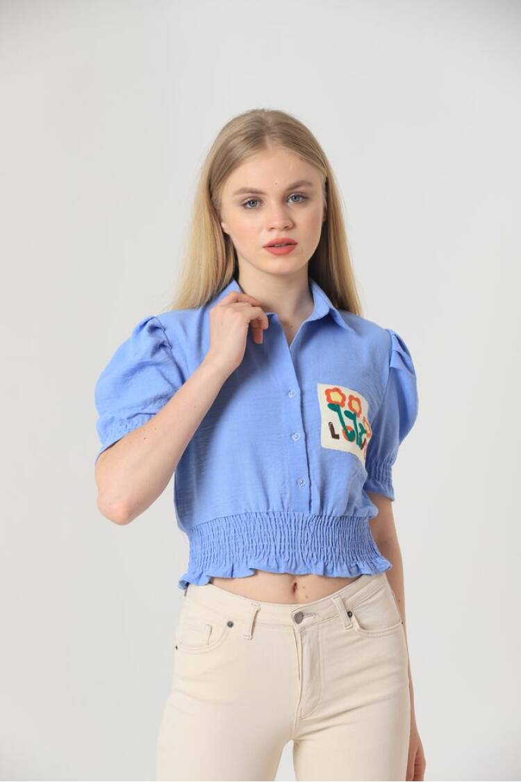 Pocket Embroidered Shirt