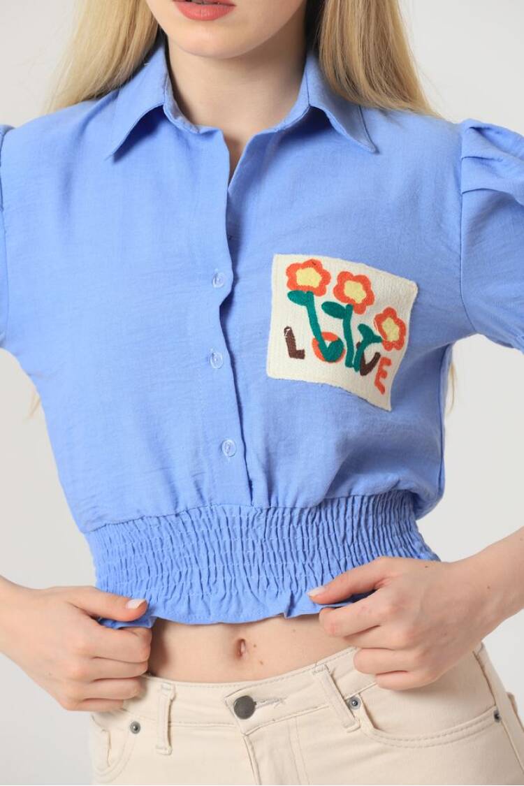Pocket Embroidered Shirt