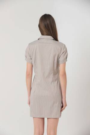 Pocket Above Knee Button Dress -Color - Topshow - Globality Store - Women Clothes Wholesale Turkey