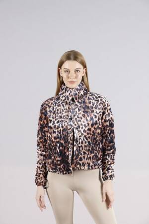 Snap-On Collar Coat - Leopard - Topshow - Globality Store - Women Clothes Wholesale Turkey
