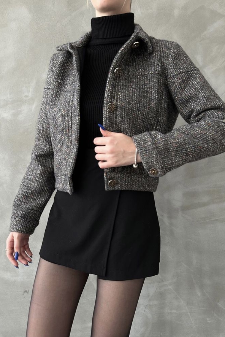 Buttoned Bowl Coat