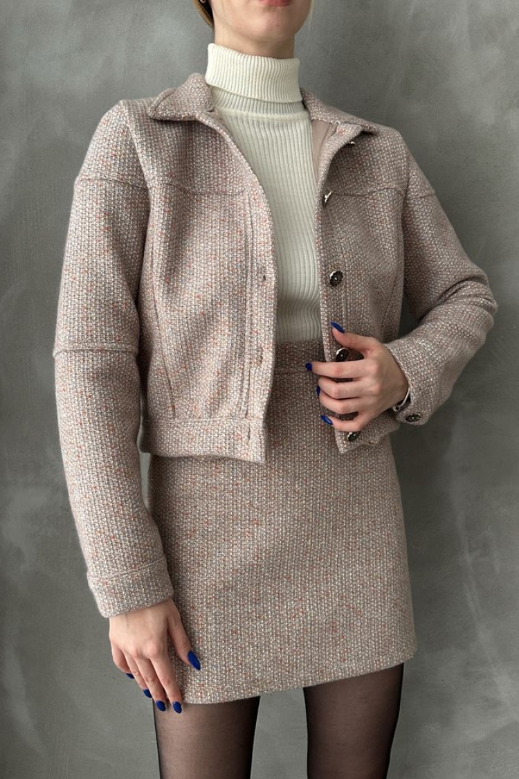 LightButtoned Bowl Coat