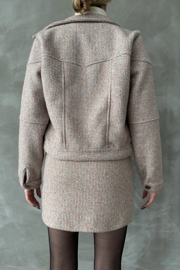LightButtoned Bowl Coat