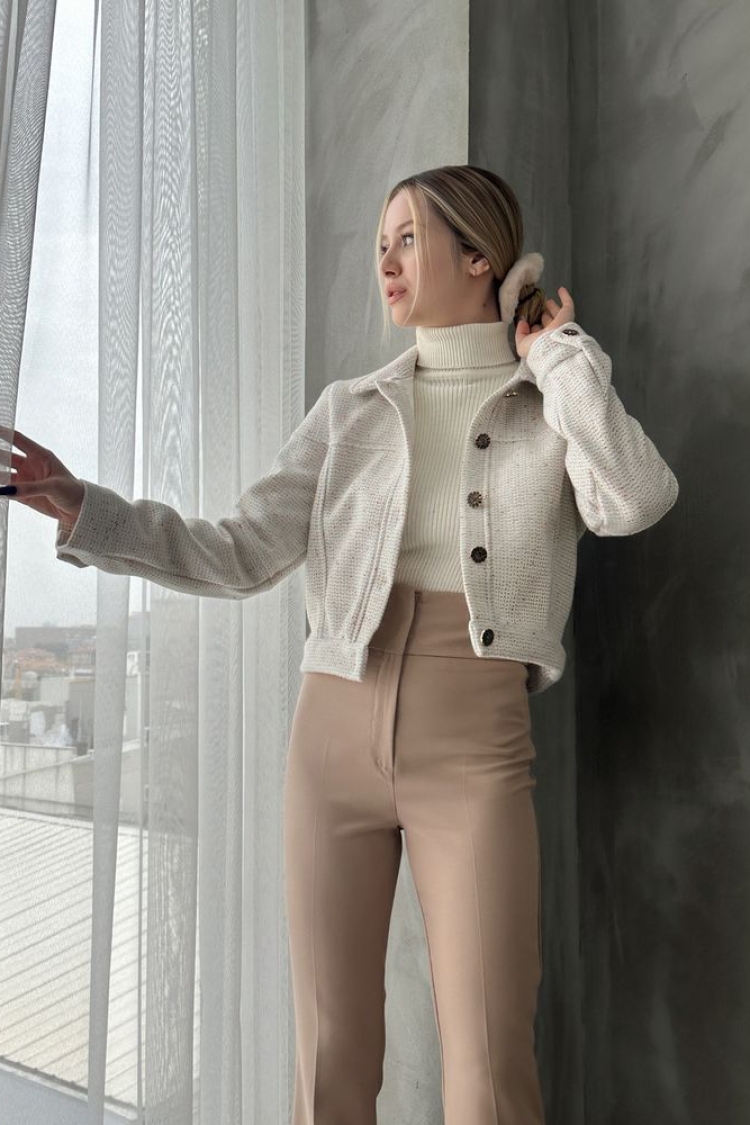 Buttoned Bowl Coat