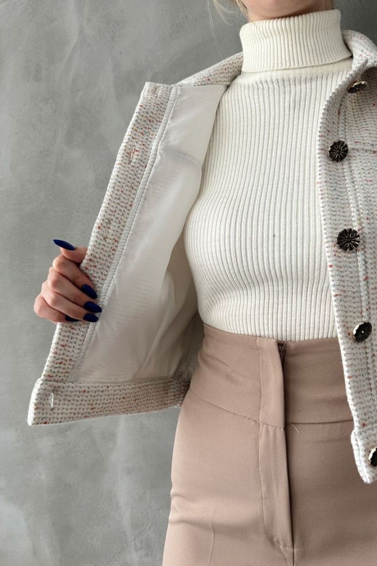 Buttoned Bowl Coat