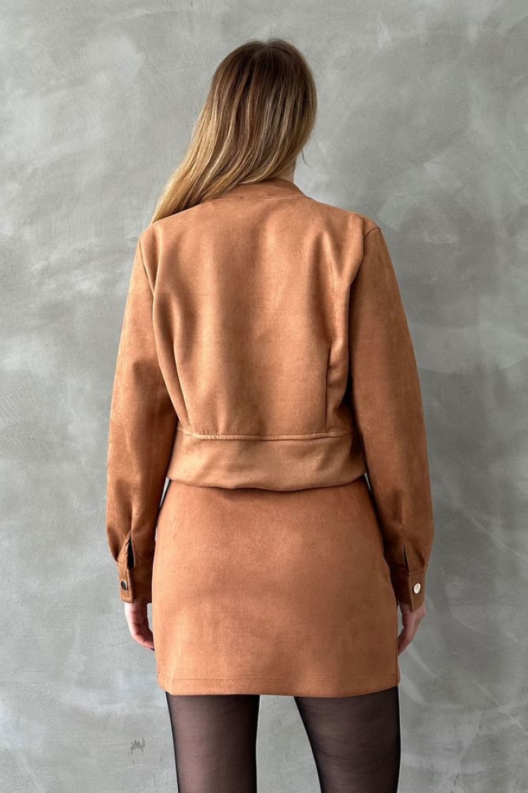 Tan Zippered Jacket