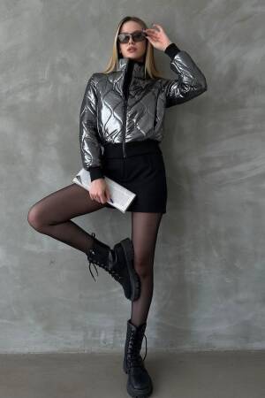 Shiny Quilted Coat - Topshow - Globality Store - Women Clothes Wholesale Turkey