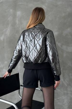 Shiny Quilted Coat - Topshow - Globality Store - Women Clothes Wholesale Turkey