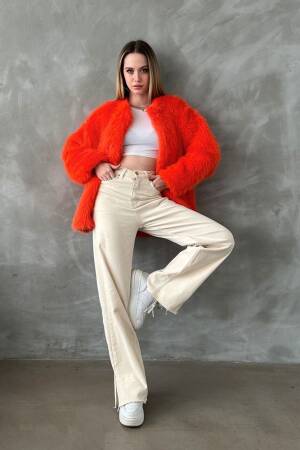 Plush Coat - Topshow - Globality Store - Women Clothes Wholesale Turkey