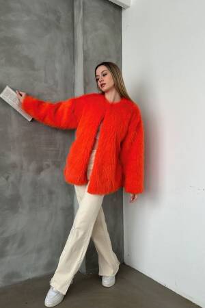 Plush Coat - Topshow - Globality Store - Women Clothes Wholesale Turkey