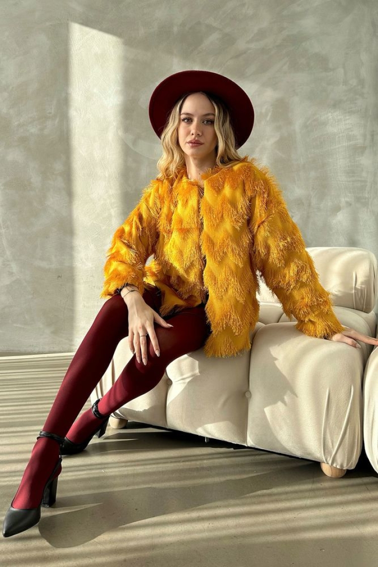 Faux Fur Jacket - Topshow - Globality Store - Women Clothes Wholesale Turkey
