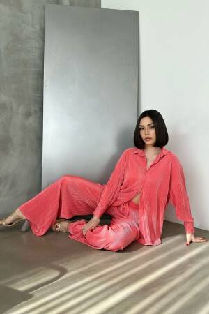 D 2387 Pleated Trousers - Topshow - Globality Store - Women Clothes Wholesale Turkey