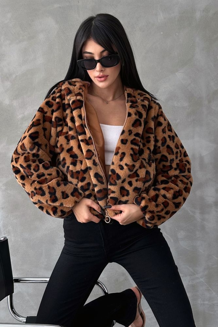 Leopard Patterned Coat