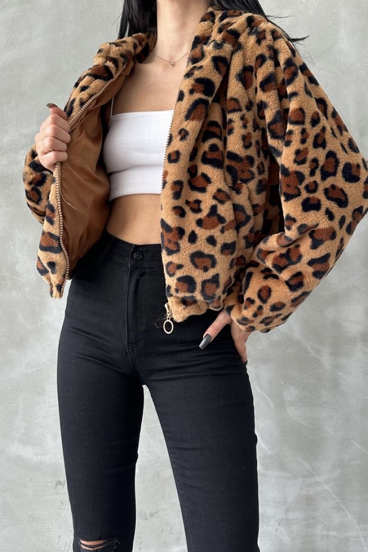 Leopard Patterned Coat