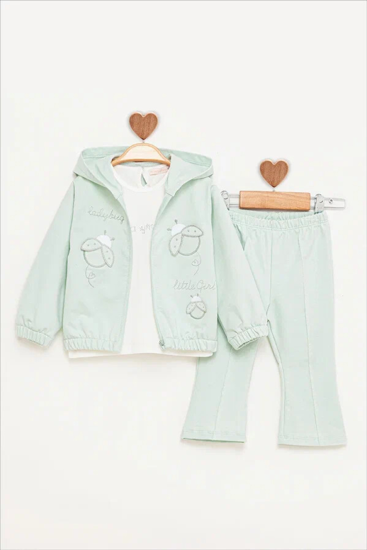 LADYBUG EMBROIDERED TRACKSUIT 9-24 M - BabyRose - Globality Store - Kids Baby Clothes Wholesale