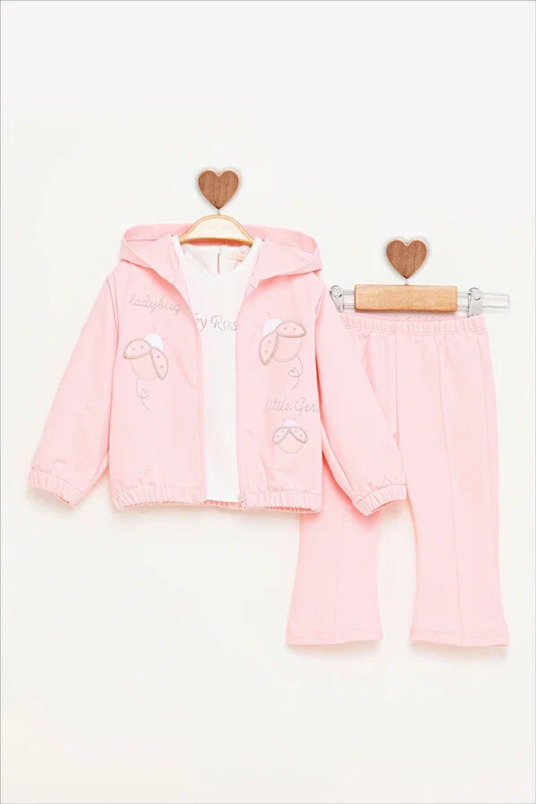 LADYBUG EMBROIDERED TRACKSUIT 9-24 M - BabyRose - Globality Store - Kids Baby Clothes Wholesale