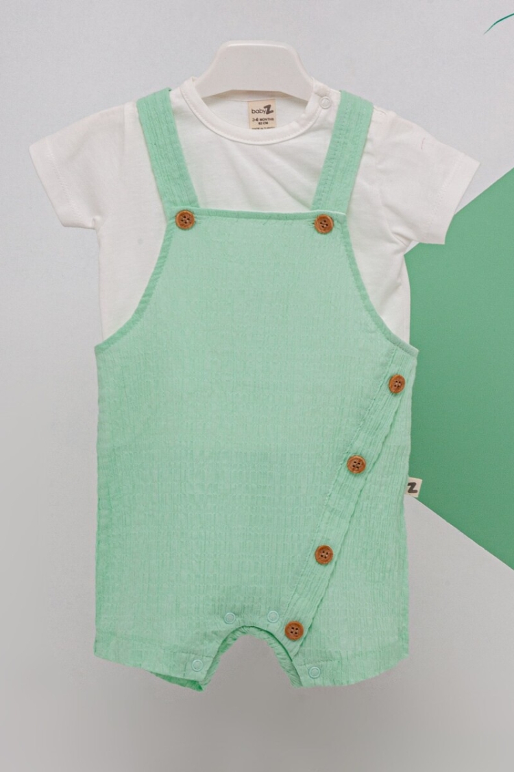 Wholesale 2-Piece Baby Overalls and T-shirt 3-12M - BabyZ - Globality Store - Kids Baby Clothes Wholesale