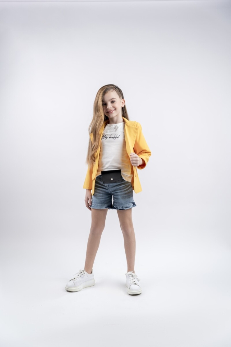 Wholesale 3-Piece Girls Denim Shorts T-shirt and Jacket Set 5-8Y -  - Globality Store - Kids Baby Clothes Wholesale