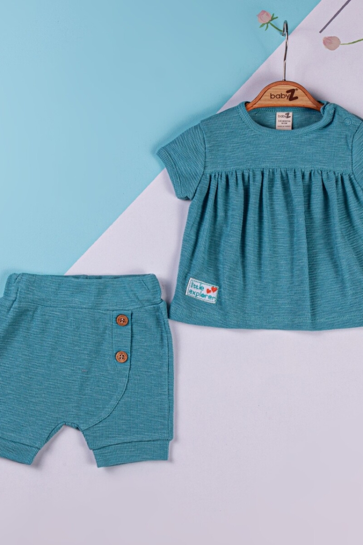 Wholesale Baby 2-Piece Set with T-shirt and Shorts 6-18M - BabyZ - Globality Store - Kids Baby Clothes Wholesale
