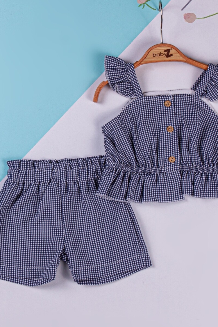Wholesale Baby Girls 2-Piece Blouse and Shorts Set 6-18M - BabyZ - Globality Store - Kids Baby Clothes Wholesale