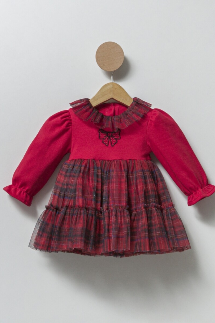 Wholesale Baby Girls Red Dress 9-24M - Cumino - Globality Store - Kids Baby Clothes Wholesale